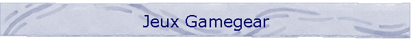 Jeux Gamegear